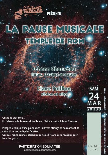Pause Musicale - Temple de Rom (79) - 20h30