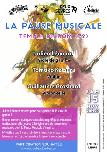 Pause Musicale - Temple de Rom - 20h30