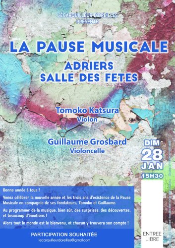 Pause Musicale - Salle des fêtes d'Adriers (86) - 15h30