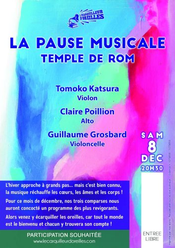 Pause Musicale - Temple de Rom (79) - 20h30