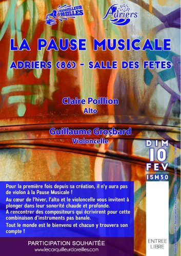 Pause Musicale - Salle des fêtes d'Adriers (86) - 15h30