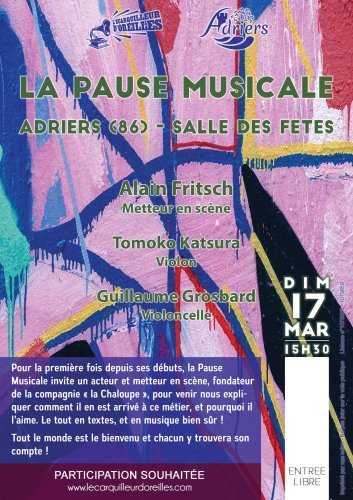 Pause Musicale - Salle des fêtes d'Adriers (86) - 15h30