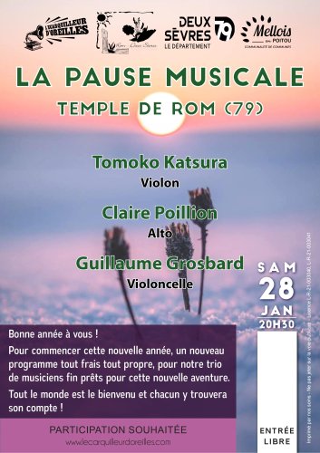 Pause Musicale - Temple de Rom (79) - 20h30