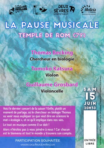 Pause Musicale - Temple de Rom (79) - 20h30