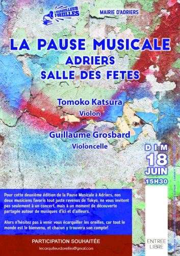 Pause Musicale - Salle des Fêtes d'Adriers (86) - 15h30