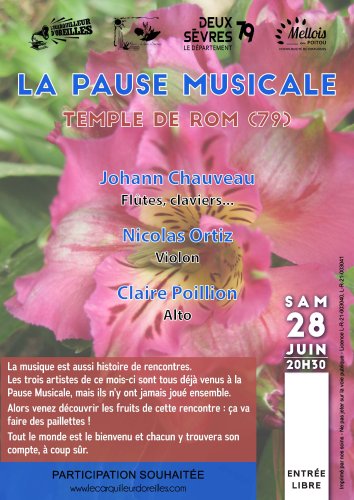 Pause Musicale - Temple de Rom - 20h30