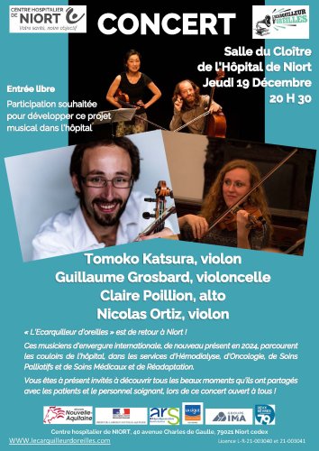Concert - Salle du cloître du CH de Niort (79) - 20h30