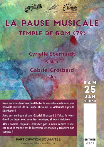 Pause Musicale - Temple de Rom (79) - 20h30