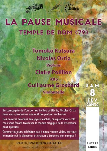 Pause Musicale - Temple de Rom (79) - 20h30