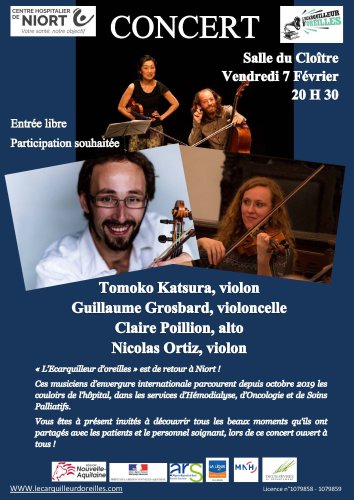 Pause Musicale - Salle du cloître du CH de Niort (79) - 20h30