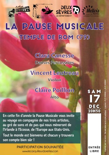 Pause Musicale - Temple de Rom (79) - 20h30