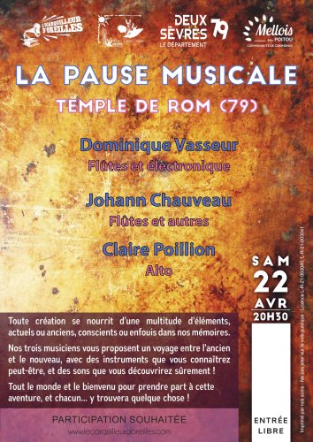 Pause Musicale - Temple de Rom (79) - 20h30