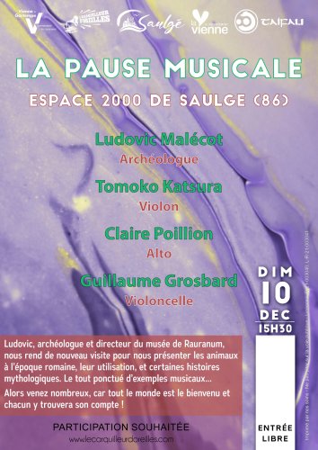 Pause Musicale - Espace 2000 de Saulgé (86) - 15h30