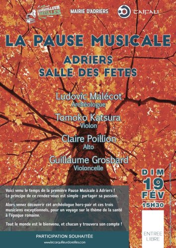Pause Musicale - Salle des Fêtes d'Adriers (86) - 15h30